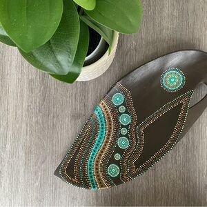 Hand painted Aborigine inspired Catch All Tray